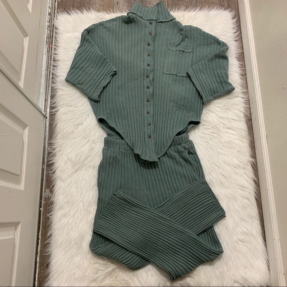 Free People Pants - Free People Women’s Size Large Green All Mine One Piece